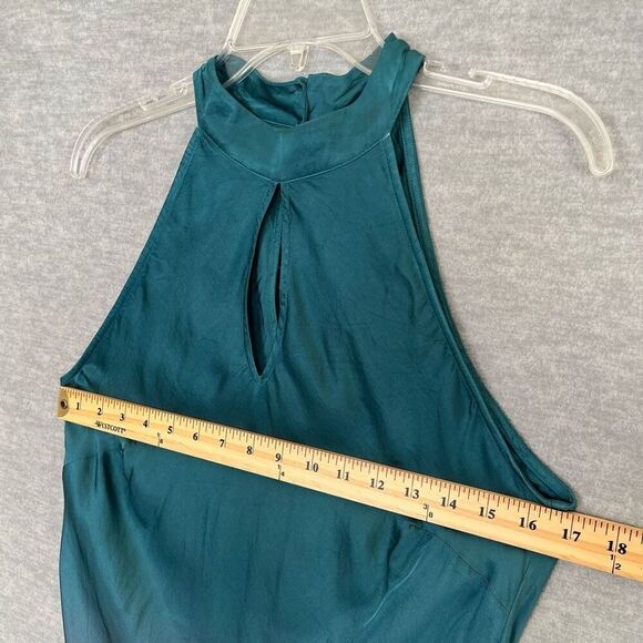 Young Fabulous & Broke Halter Dress Womens Medium Ombre Satin Midi Maxi Rayon - Picture 8 of 13